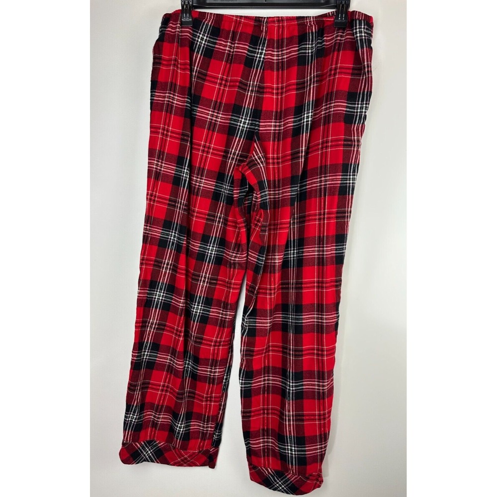 Victoria's Secret Flannel LS Shirt Pants Plaid Pajama Set Large Pjs Xmas Holiday - Picture 10 of 16